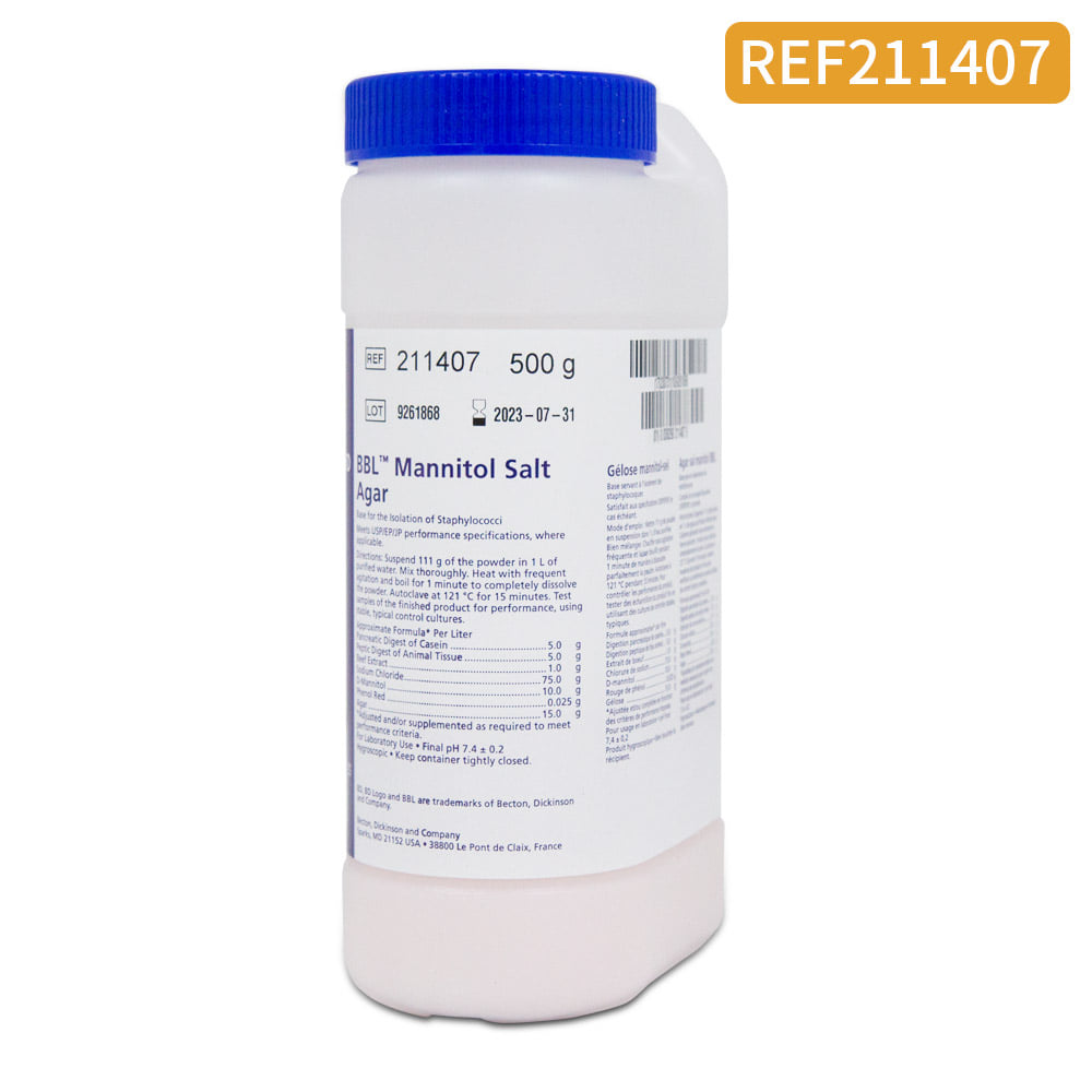 [Difco]Mannitol Salt Agar(MSA) (000966)